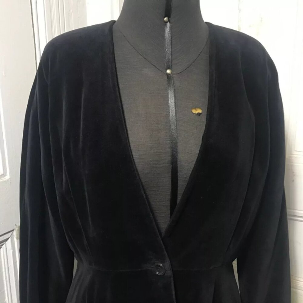 Vintage Velvet Sisley Dress Jacket Size Small